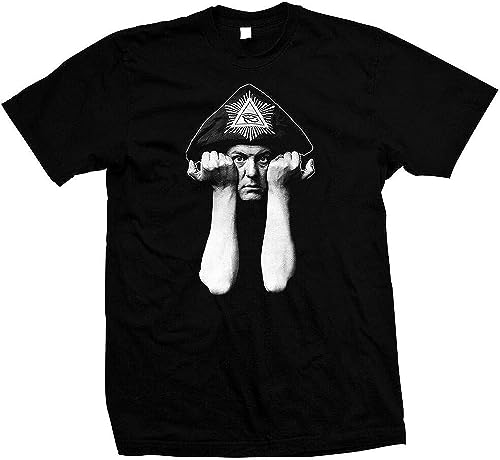 adver New Aleister Crowley - Hand Silk Screened, Pre-Shrunk T-Shirt Hemden(X-Large) von JI951HUAN