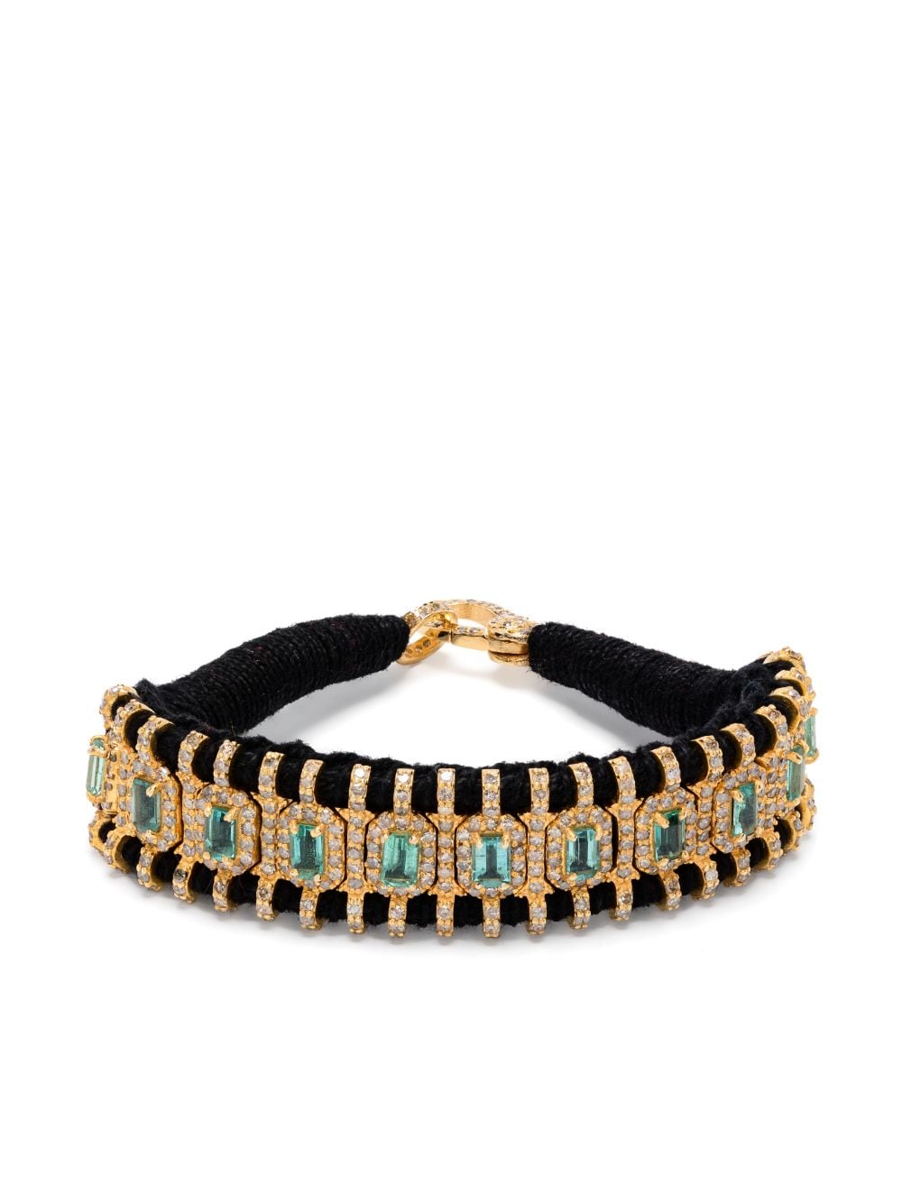 JIA JIA Statement-Armband mit Smaragden und Diamanten - Gold von JIA JIA