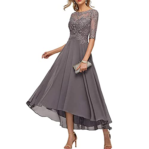JIAALU Brautmutterkleid Spitze Ballkleider 1/2 Ärmel Chiffon Spitze Ballkleider Rundhalsausschnitt Abendkleid A-Linie Lang Spitzen Mutter der Braut Kleider Formell Ballkleid JIAALU Brautmutterkleid Spitze Ballkleider 1/2 Ärmel Chiffon Spitze Ballkleider Rundhalsausschnitt Abendkleid A-Linie Lang Spitzen Mutter der Braut Kleider Formell Ballkleid von JIAALU