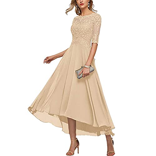 JIAALU Brautmutterkleid Spitze Ballkleider 1/2 Ärmel Chiffon Spitze Ballkleider Rundhalsausschnitt Abendkleid A-Linie Lang Spitzen Mutter der Braut Kleider Formell Ballkleid JIAALU Brautmutterkleid Spitze Ballkleider 1/2 Ärmel Chiffon Spitze Ballkleider Rundhalsausschnitt Abendkleid A-Linie Lang Spitzen Mutter der Braut Kleider Formell Ballkleid von JIAALU