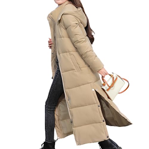JIAALU Damen Daunenjacke Damen Winterjacke Lang Mantel Steppmantel Verdickter Kapuzenmantel Winter WarmWinddicht Jacke Outdoorjacke Casual Wintermantel JIAALU Damen Daunenjacke Damen Winterjacke Lang Mantel Steppmantel Verdickter Kapuzenmantel Winter WarmWinddicht Jacke Outdoorjacke Casual Wintermantel von JIAALU