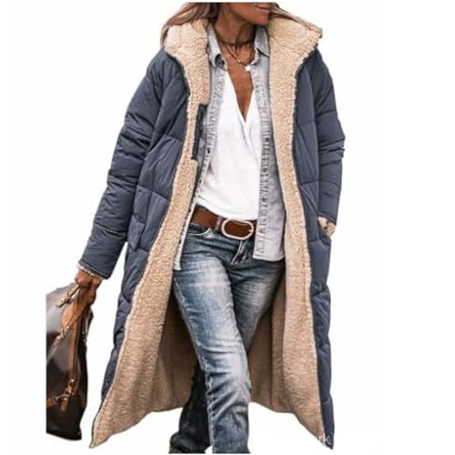JIAALU Damen Warm Doppelseitige Plüsch Wintermäntel Auf Beiden Seiten Parka mit Fell Kapuze Warm Sherpa Fleece Gefütterter Frauen Oberbekleidung Outdoorjacke Steppjacke Steppmantel JIAALU Damen Warm Doppelseitige Plüsch Wintermäntel Auf Beiden Seiten Parka mit Fell Kapuze Warm Sherpa Fleece Gefütterter Frauen Oberbekleidung Outdoorjacke Steppjacke Steppmantel von JIAALU