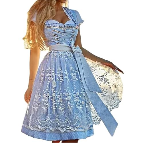 JIAALU Dirndl Damen midi Lang Trachtenkleid Trachtenmode Modernes Oktoberfestdirndl Trachtenrock Kleid Dirndl Germandress Elegant Retro Kleider Trachten Mädchen Cosplay Röcke JIAALU Dirndl Damen midi Lang Trachtenkleid Trachtenmode Modernes Oktoberfestdirndl Trachtenrock Kleid Dirndl Germandress Elegant Retro Kleider Trachten Mädchen Cosplay Röcke von JIAALU