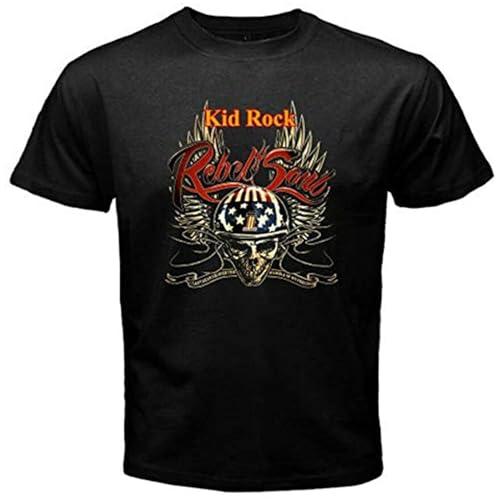 Kid Rock Herren T-Shirt Rebel Soul Logo Schwarz Schwarz, Schwarz , L Kid Rock Herren T-Shirt Rebel Soul Logo Schwarz Schwarz, Schwarz , L von JIAERLE TOYS