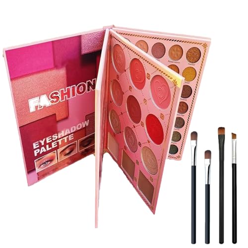 JIAHEY Christine Makeup Book Palette, Multi-Color Folding Three-Layer Book Makeup, 82 Color Eyeshadow Palette Colorful Makeup Artists von JIAHEY