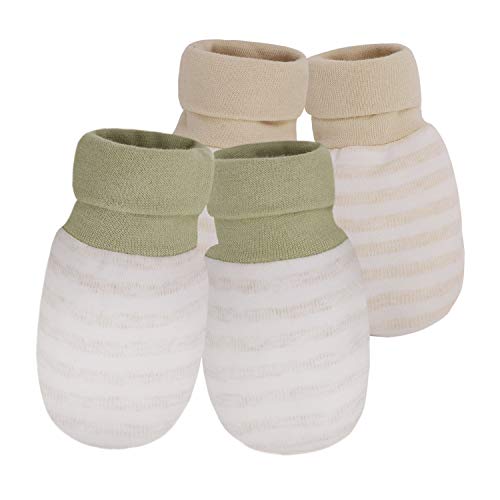 2 Paare Baby Fäustling Handschuhe Neugeborene Kratzhandschuhe Baumwollhandschuhe Anti Scratch Gloves Säugling Fausthandschuhe Herbst Winter Jungen Mädchen Kratzfäustlinge für Baby Care(0-12 Monaten) von JIAHG