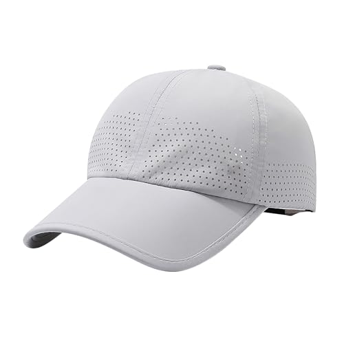 JIAHG Baseball Cap Sommer Damen Sommermütze Herren Basecap Baseballmütze Sportkappe Hut Outdoor Sonnenschutz Sonnenhut Einstellbare Baseball Kappe Quick Dry Sports Cap Running Cap von JIAHG