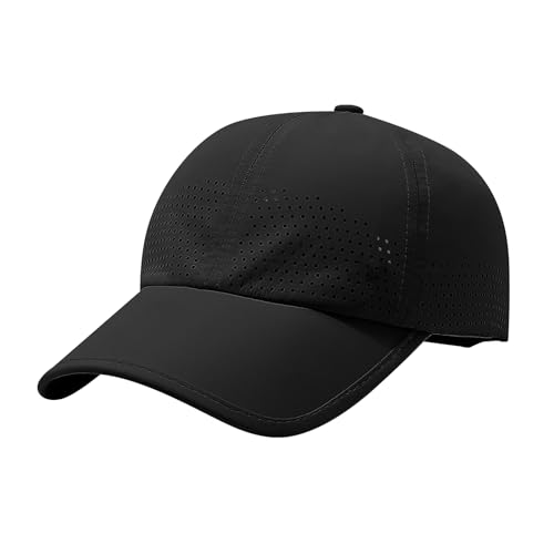 JIAHG Baseball Cap Sommer Damen Sommermütze Herren Basecap Baseballmütze Sportkappe Hut Outdoor Sonnenschutz Sonnenhut Einstellbare Baseball Kappe Quick Dry Sports Cap Running Cap von JIAHG