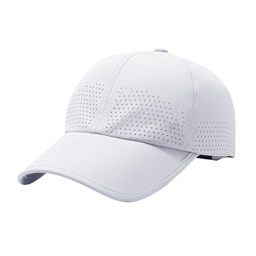 JIAHG Baseball Cap Sommer Damen Sommermütze Herren Basecap Baseballmütze Sportkappe Hut Outdoor Sonnenschutz Sonnenhut Einstellbare Baseball Kappe Quick Dry Sports Cap Running Cap von JIAHG