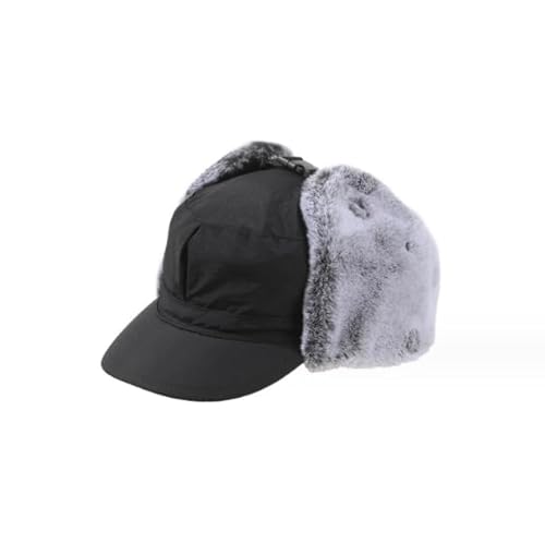 JIAHG Herren Winter Fliegermütze Trappermütze Winddicht Warm Wintermütze mit Ohrenklappen Männer Baseball Cap Bombermütze Russenmütze für Snowboarden Skaten Radfahren von JIAHG