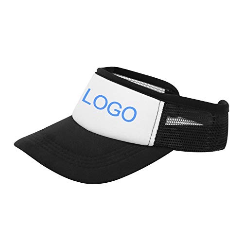 JIAHG Personalisierte Unisex Sport Mütze mit Sonnenvisier Sonnenhut Sommerhut Kappe Personalised Sonnenblende Sonnenschild Visior Cap mit Ihrem Wunschbild oder Wunschtext personalisiert von JIAHG