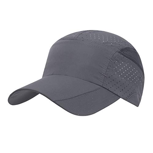 JIAHG Unisex Schnell Trocknend Baseball Cap Baseballkappe, Modisches Lässig Atmungsaktiv Mesh Sportkappe, Leichte Faltbare Outdoor Sportmütze Basecap Sonnenhut Laufmütze Sommerhut für Herren Damen von JIAHG