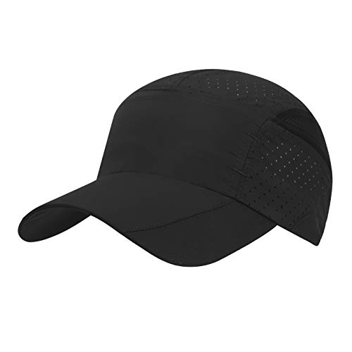 JIAHG Unisex Schnell Trocknend Baseball Cap Baseballkappe, Modisches Lässig Atmungsaktiv Mesh Sportkappe, Leichte Faltbare Outdoor Sportmütze Basecap Sonnenhut Laufmütze Sommerhut für Herren Damen von JIAHG