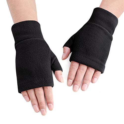 JIAHG Unisex Winter Fingerlose Handschuhe Warm Flanell Fäustlinge Pulswärmer Handstulpen Stulpen für Damen Herren Liebespaar Studenten von JIAHG