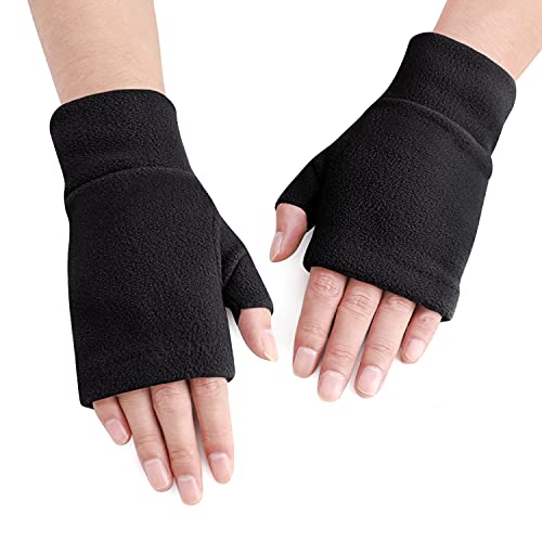 JIAHG Unisex Winter Fingerlose Handschuhe Warm Flanell Fäustlinge Pulswärmer Handstulpen Stulpen für Damen Herren Liebespaar Studenten von JIAHG