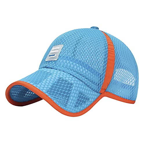 Kinder Baseball Cap Schirmmütze Schnelltrocknend Mesh Kappe Jungen Baseballkappe Mädchen Baseballmütze Sport Cap UV-Schutz Sonnenhut Sommerhut von JIAHG