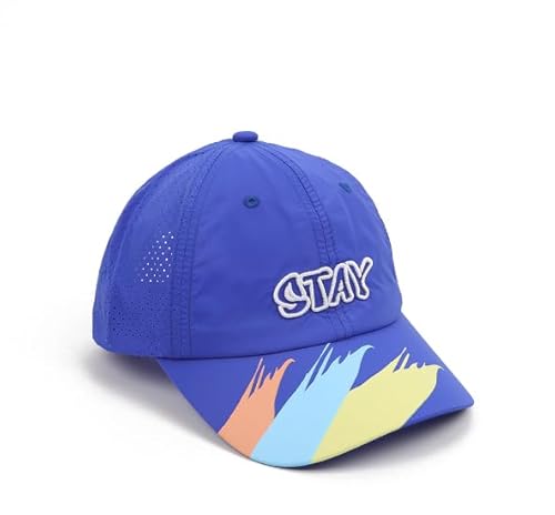 Kinder Baseball Cap Schirmmütze Schnelltrocknend Mesh Kappe Mädchen Sonnenhut Sommerhut Junge Basketball Mütze Sportkappe Einstellbar Baseballkappe (Blau) von JIAHG