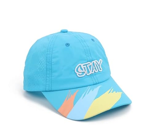 Kinder Baseball Cap Schirmmütze Schnelltrocknend Mesh Kappe Mädchen Sonnenhut Sommerhut Junge Basketball Mütze Sportkappe Einstellbar Baseballkappe (Blau des Sees) von JIAHG