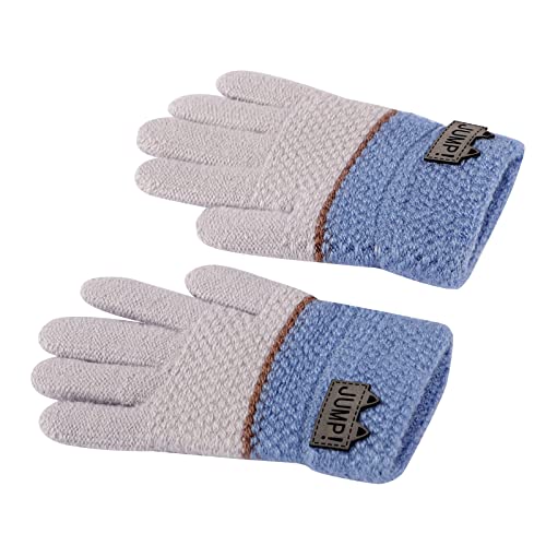 Kinder Fingerhandschuhe Herbst Winter Warm Handschuhe Fäustlinge mit Plüsch Futter Süß Gloves Skihandschuh, 3-8 Jahre alt, Skifahren Snowboarding Spielen Laufen Bedarf von JIAHG