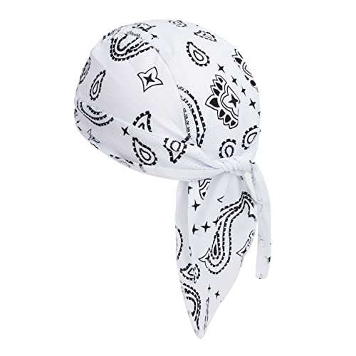 Sport Bandana Cap Hat Anti-UV Schutz Kopfbedeckung Mütze Schädelkappe Damen Herren Kopftuch Piratenmütze Bikertuch Stirnband Fahrradmütze Sommer Unterm Radhelm Piratenhut von JIAHG