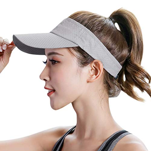 Unisex Reise Sonnenhut Sommerhut Kappe Schirmmütze Schnell-Trocknend Outdoor Sonnenblende Sonnenschild Strand Tennis Golf Sonne Visier Cap von JIAHG