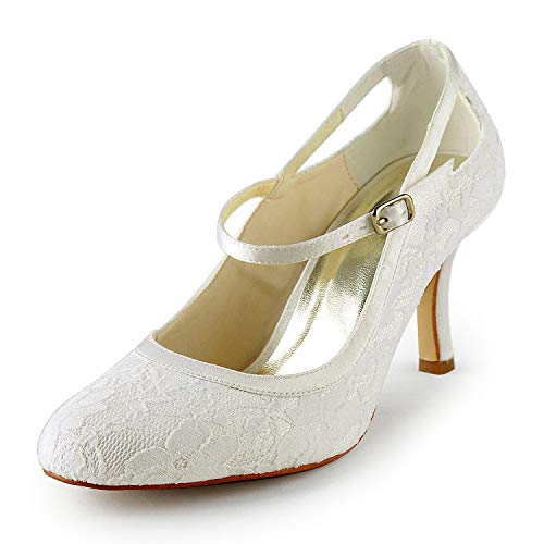 JIA JIA Wedding 3113 Hochzeitsschuhe Brautschuhe Damen Pumps Beige, EU 40 von JIAJIA