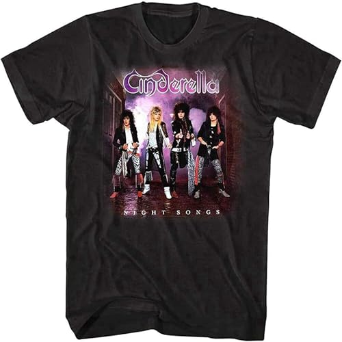Cinderella Night Songs Album Cover Art Men's T Shirt 80's Glam Rock Band Merch Size L Cinderella Night Songs Album Cover Art Men's T Shirt 80's Glam Rock Band Merch Size L von JIAJIAHONG