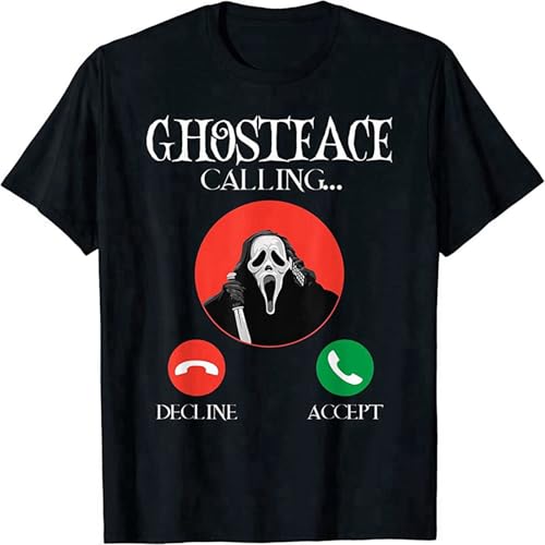 JIAJIAHONG Anquan Ghostface Calling Halloween Funny, Scream You Hang Up Tshirt Size M JIAJIAHONG Anquan Ghostface Calling Halloween Funny, Scream You Hang Up Tshirt Size M von JIAJIAHONG