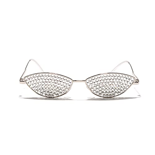 Sonnenbrille Vintage Diamond für Damen, Luxus-Designer-Sonnenbrille, Katze, Auge, Strasssteine, Brillengläser für Damen (Farbe : 1) von JIANCHEN