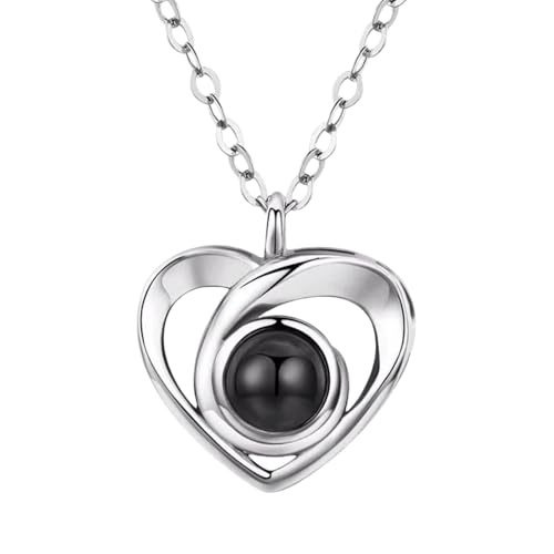 2025 Kette Damen Silber Herz Anhänger Kette Mädchen Kette mit Herzanhänger Halskette Damen Schmuck Geschenke für Frauen Geburtstags Weihnachten Valentinstag Muttertag 2025 Kette Damen Silber Herz Anhänger Kette Mädchen Kette mit Herzanhänger Halskette Damen Schmuck Geschenke für Frauen Geburtstags Weihnachten Valentinstag Muttertag von JIANGML