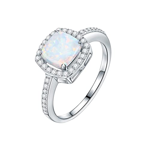 925 Sterling Silber Ringe für Damen Verstellbar Offene Ringe Cubic Zirkonia Mondstein Opal Ring für Mutter Freundin Mädchen Blatt Hochglanzpoliert Silber Versprechen Hochzeitsring 925 Sterling Silber Ringe für Damen Verstellbar Offene Ringe Cubic Zirkonia Mondstein Opal Ring für Mutter Freundin Mädchen Blatt Hochglanzpoliert Silber Versprechen Hochzeitsring von JIANGML