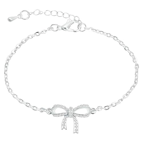 Armband Damen 925 Sterling Silber für Frauen Verstellbar Herz Schmetterling Gliederkette Unendlichkeit Liebe Armband Charms Graduate Geburtstag Schmuck Geschenk von JIANGML