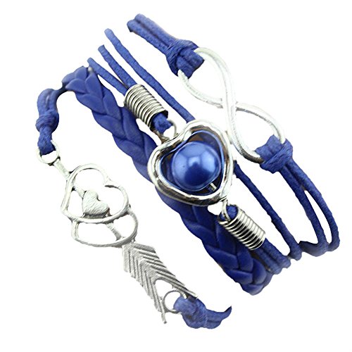 JIANGML Boho Armband Damen Frauen Mädchen, Multilayer verstellbar Perlen-Handkette,Stretch Bunte Armbänder,Geschenk Beste Freundin,Festival Accessoires von JIANGML