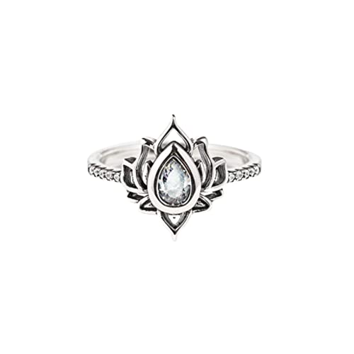 JIANGML Ring Verstellbar 925 Silber Feder Ring Frauen Offene Ring Unisex Vintage Angel Ring Engels Flügel Ring für Damen Frauen Schmuck Geschenk personalisiert weihnachtsgeschenke für mama von JIANGML