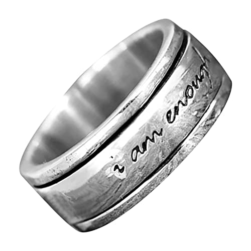 JIANGML Spinner Ring 925 Sterling Silber Personalisierte Ring Männer & Frauen Spinner Meditationsring Goyal Impex Alle Größen Ring Geschenkartikel Handmade Jewerly von JIANGML