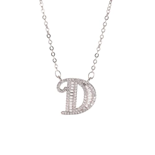 Kette Damen mit Buchstaben Silber Edelstahl Halskette A-Z Buchstabe Silberkette Damen Personalisierte Anhänger Ketten Schmuck Valentinstag Geburtstag Geschenke für Damen Teenager Mädchen Kette Damen mit Buchstaben Silber Edelstahl Halskette A-Z Buchstabe Silberkette Damen Personalisierte Anhänger Ketten Schmuck Valentinstag Geburtstag Geschenke für Damen Teenager Mädchen von JIANGML