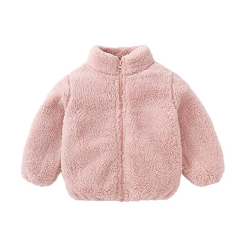 Plüschjacke Kinder Mädchen Jungen Winter Warme Polar Fleecejacken Baby Fleece Oberbekleidung Reißverschluss Fleecemäntel Jacke Mit Kapuze Outwear Winterjacke Parka Jacke Steppjacke von JIANGML