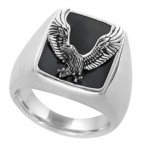 ROMIDA 925 Silber Ringe Frauen Ring Silber 925 Damen Breit Hochglanzpolierter Gehämmerter Ringe Herren Matt Silberringe Damen 925 Breit Thick Silber Ring Damen Klassik Silber Schmuck Mädchen Frauen von JIANGML