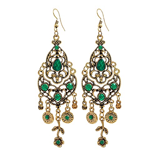 Zigeuner Ohrringe Vintage Grün Perle Tropfen Ohrringe Boho Zigeuner Ethnischen Ohrringe Perle Quaste Kronleuchter Haken Ohrringe Schmuck Für Frauen Und Mädchen Zigeuner Ohrringe Vintage Grün Perle Tropfen Ohrringe Boho Zigeuner Ethnischen Ohrringe Perle Quaste Kronleuchter Haken Ohrringe Schmuck Für Frauen Und Mädchen von JIANGML