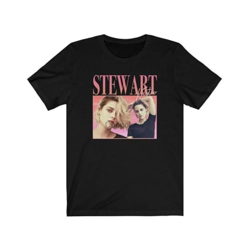 90s-Retro-Style-Tshirt-Kristen-Stewart Black von JIANGNANYAN