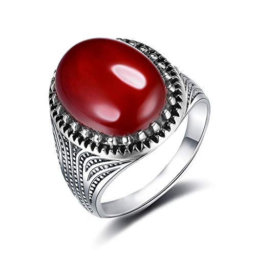 Eheringe Partnerringe Damen Ring Herrenring Men's ring Gentleman Rot Oval Achat Trauung VerlobungHochzeit Fashion Best Geschenk Für Frauen Männer von JIANGXIN