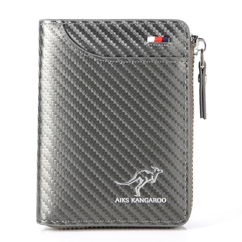 JIANK Reshline Herren RFID Blocking Wallet, Carbon F-GREY, Minimal JIANK Reshline Herren RFID Blocking Wallet, Carbon F-GREY, Minimal von JIANK