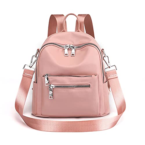 JIANLINST Rucksack Damen Klein Schultertaschen Schulrucksack 2 In 1 Kleinen Wasserdichte Casual Tagesrucksack Daypack Rosa von JIANLINST