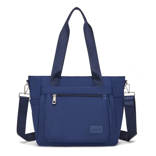 JIANLINST Damen Handtasche Frauen Schultertasche Casual Multifunktionale Umhängetaschen Hobo Taschen für Arbeit Einkaufen Reisen Dunkelblau von JIANLINST