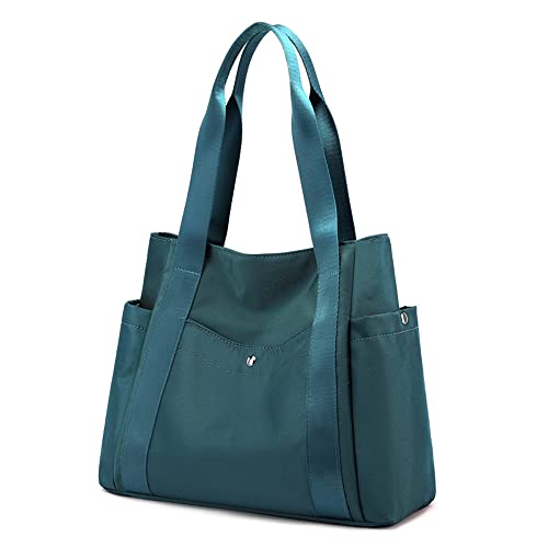 JIANLINST Damen Handtasche Shopper Multi-Pocket Tote Handtasche Henkeltasche Lässige Schultertasche Säureblau von JIANLINST