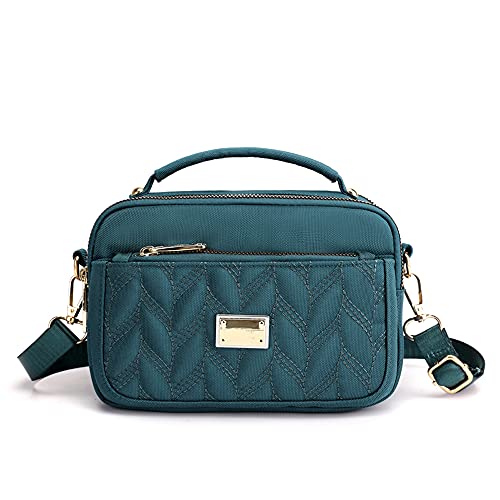 JIANLINST Damen Handy Umhängetasche Klein Handytasch Crossbody Schultertasche Mini-Tasche Multifunktionale Handytasche Säureblau von JIANLINST