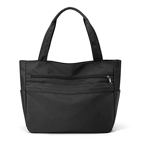 JIANLINST Handtasche Damen Schultertasche Shopper Tasche Elegante Schultertasche Tote bag Multi-Pocket Mode Schule Arbeit Freizeit Henkeltasche Tragetasche (Schwarz) von JIANLINST