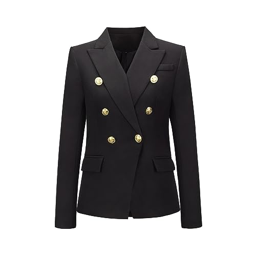 JIANROU Damen Blazer Elegant Business Revers Blazer,Bomberjacken Mantel Pailletten Blazer Schwarz Damen Trachten Strickjacke Sweatjacke Damen Beige Blazer Damen Baum Kurzblazer Altrosa von JIANROU