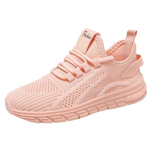 JIANROU Damen Freizeit Schuhe Laufschuhe Walkingschuhe Sneaker Atmungsaktiv Sneakers Lässig Plateau Sneaker Weiß Elegante Freizeitschuhe von JIANROU