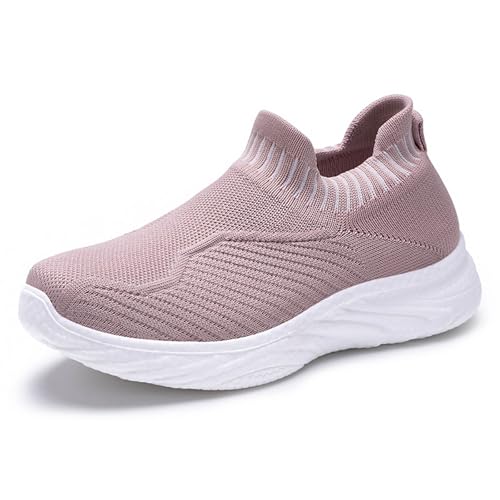 JIANROU Damen Freizeit Schuhe Laufschuhe Walkingschuhe Sneaker Atmungsaktiv Sneakers Lässig Stiefel Schwarz Damen Bequem Freizeitschuhe von JIANROU